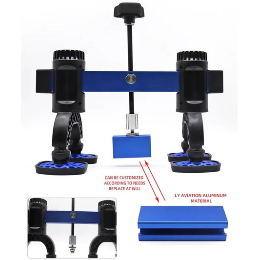 Car Dent Pull Lever Bar Kit Fit for Aluminum and Steel Dent Pulling, Aluminum Alloy Portable Car Dent Puller Kit - size: 350mm