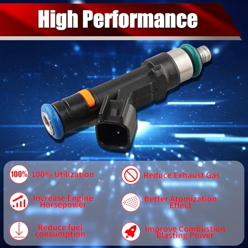 Set of 4 Fuel Injectors FJ993 8S4Z9F593A Replacement - size: FJ993