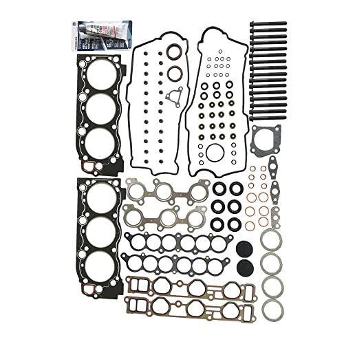 Partsflow Cylinder Head Gasket Set With 16 Head Bolts For Toyota 4runner 1996-2002 For Toyota T100 1995-1998 For Toyota Tacoma 1995-2004 For Toyota Tundra 2000-2004 OE#ES72168,HS9227PT-1,HS2034 - color: ES72168, HS9227PT-1, HS2034