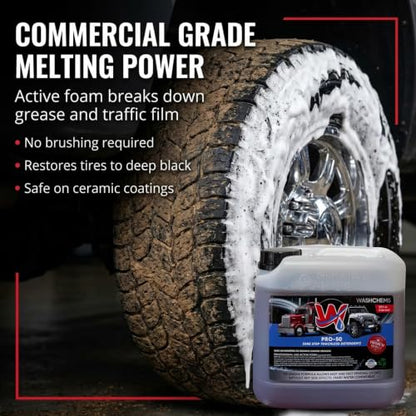 Wash Chems Pro50 Foam Cannon Car Wash - Touchless Detergent Soap - 1.06 Gal - size: 134.4 Fl Oz (Pack of 1)