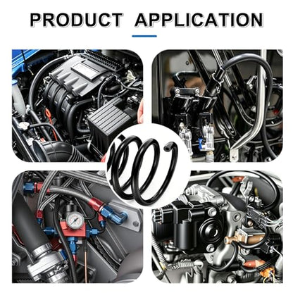 Tnisesm 6Ft Vacuum Hose Automotive 1/8" ID High Performance 130PSI Silicone Vacuum Hose line Kit - color: Black, size: 1/8"-6.6FT