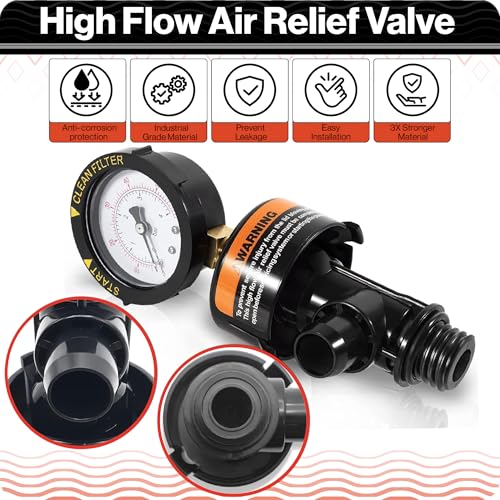 Swimables 98209800 Air Relief Valve Compatible with Pentair Pool Filter | Compatible with Pentair Pool Products FNS, Clean and Clear, Quad DE and 2000/4000 Series Filters - style: Air Relief Valve
