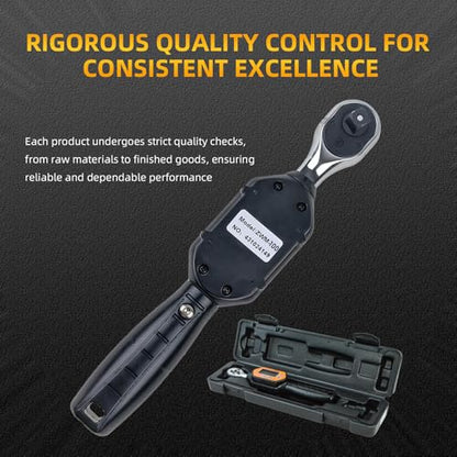 Digital Torque Wrench, 73.7 Ft.lbs/3-100 N.m, 1/2 in Drive Rachet Torque Wrench with Buzzer & LED Indicator Four Units of Measure Torque Wrenches Digital - size: 1/2-100 Nm