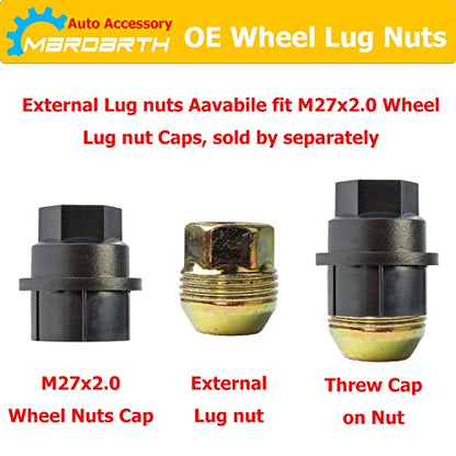 24PCS,14mmx1.5 OEM Factory Wheel Lug Nuts for Sliverado Sierra 1500 Yukon - size: Set of 24
