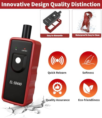 Ford TPMS Relearn Tool, FIRSTOOL EL-50449 TPMS Reset Tool, Tire Sensor Programmer Tire Pressure Sensor Reset for Ford Lincoln Mercury, TPMS Programming Tool Compatible with F150 F250 Flex etc - size: No Battery