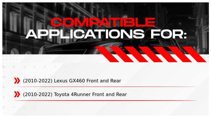 R1 Concepts Front and Rear Brake Kit Fits 2010-2022 Lexus GX460 - size: Front,Rear,Left,Right