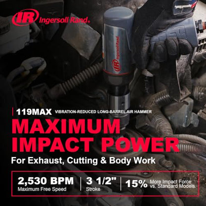 Ingersoll Rand 119MAX 3 1/2" Stroke Long-Barrel Air Hammer - size: 3-1/2" Stroke, style: Tool Only