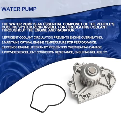 Timing Belt Water Pump Kit fits with Valve Cover Gasket for 1996-2001 For Acura Integra, 1997-2001 For Honda CR-V 1.8L 2.0L B18B1 B20B4 B20Z4 L4 DOHC 16V