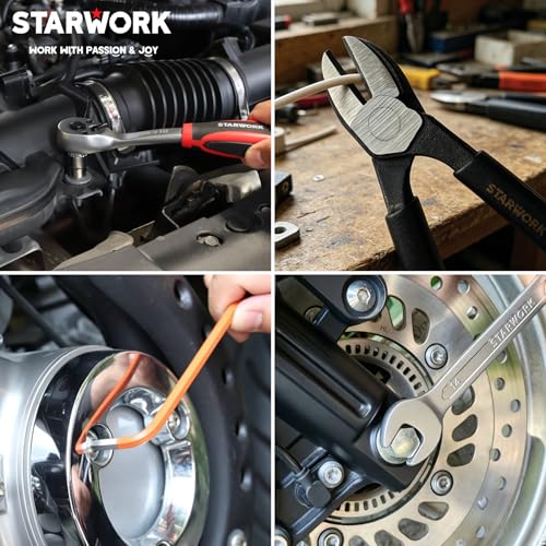 STARWORK TRUE MECHANIC™ 314-Piece Mechanics Tool Set and Socket Set, 1/4", 3/8", 1/2" Drive, Professional, Metric - size: 314 PC