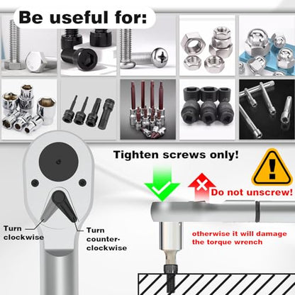 SuZhi 3/4 Inch torque wrench 100-600 ft lb /135.6-813.6 N.M/Aluminum Alloy handle & Cr-Mo Material Head, Heavy Duty, Professional,Dual Direction, Store in Solid Case - size: 3/4 1pc