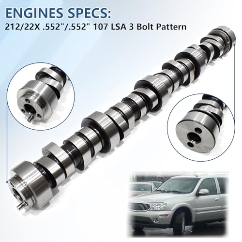 Truck Replacement Camshaft Kit, Fit for 1997-2006 LS 4.8/5.3/5.7/6.0 GMC Chevrolet Gen3/4 with LS Cam Kit for 5.3, Head Gaskets, Springs, Pushrods, Oil Pump, Oil Pumps, Timing Chain - color: With Chevrolet Complete Kit
