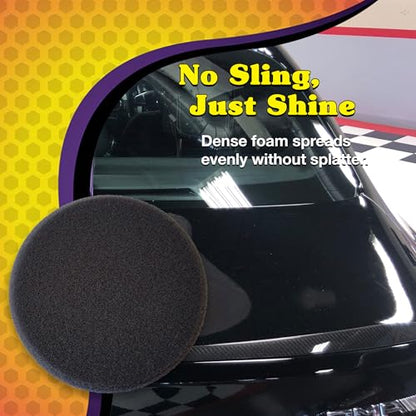 Wizards 12 DA Gray Wax and Finishing Pad - 12mm DA Polisher - 3 1/4" x 1" - color: 12 DA Gray Wax/Finishing Pad