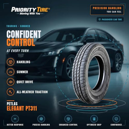 Petlas Elegant PT311 Summer 165/80R15 87T Passenger Tire - size: 165/80R15