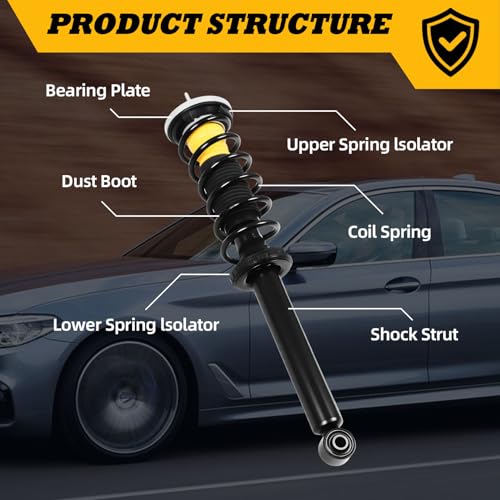 Pair Rear Shock Absorber Struts Assembly Compatible with 528i