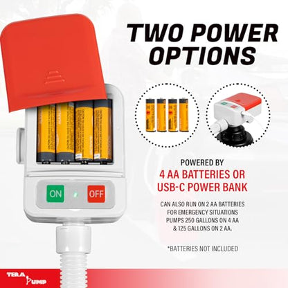 TERA PUMP Dual Power Auto Stop Liquid Transfer Pump - style: AutoStop USB Pump
