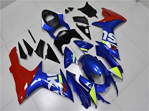 YTL Blue red Full Fairing Fit for Suzuki 2011-2026 GSXR 600/750 - color: 009 Blue red