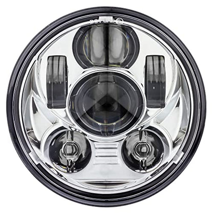 Eagle Lights 8900CG3 5 3/4" Headlight Compatible With H-D and Indian Motorcycles - Generation III/Chrome Kit - color: Chrome