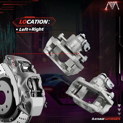 18B5262 18B5263 Rear Left&Right Disc Brake Caliper Assembly Set - color: Rear Left & Right