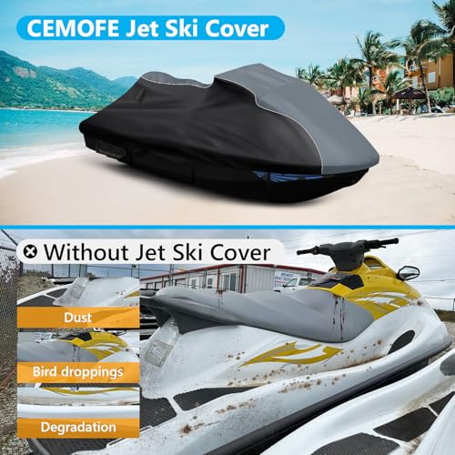 Jet Ski Cover for Sea-doo Spark 2up/Spark Trixx 2up 2014-2024 Waterproof - size: For Sea-doo Spark 2up Spark Trixx 2up 2014-2024