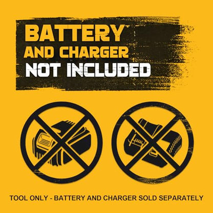 1/2" Cordless Impact Wrench 1110 Ft-lbs Compatible with DeWalt 20V Battery - color: Grey