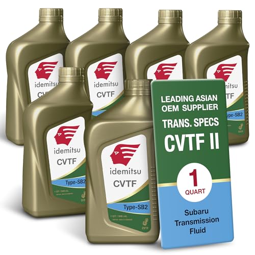 Idemitsu CVT Type SB2 Transmission Fluid for Subaru – 1 Qt, 6 Pack - size: 1 Quart, style: 6 Pack