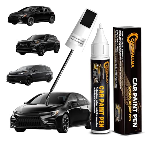 Car Touch Up Paint(218 Attitude/Midnight Black Metallic) for Toyota, Color Accurate Car Scratch Repair Remover Pen,Automotive Paint Quick & Easy to fix vehicle Chips and Nicks Scuff - color: 218 Attitude/Midnight Black Metallic for 4Runner/86/Avalon/Camry
