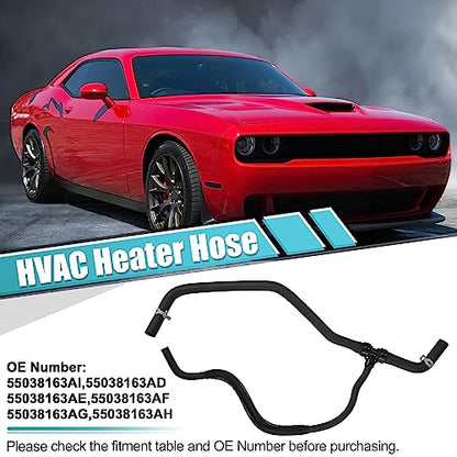 X AUTOHAUX HVAC Heater Hose for Chrysler 300 2011-2020 for Dodge Challenger 2011-2021 for Dodge Charger 2011-2021 Heater Supply Hose Replace No.55038163AI/55038163AE