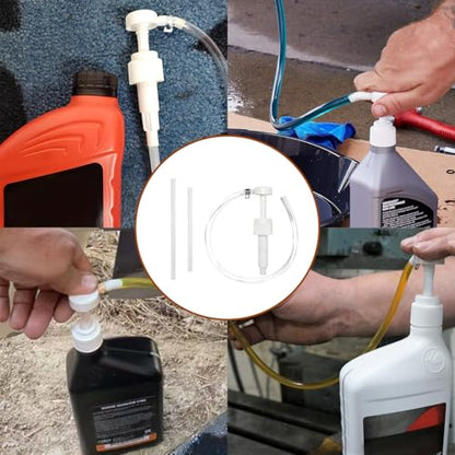 KVAEY 4 CC Fluid Pump for Quart Bottles, Automotive Quart Bottle Hand Pump with Flexible Tube, Fluid Pump Transfer Gear Oil Transmission and Differential Fluid, Car Accessories (8 CC) - color: 8 CC