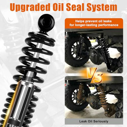 MOSNAI Heavy Duty Golf Cart Rear Shocks for Yamaha G14 G16 G19 G20 G22 G29 - color: Black