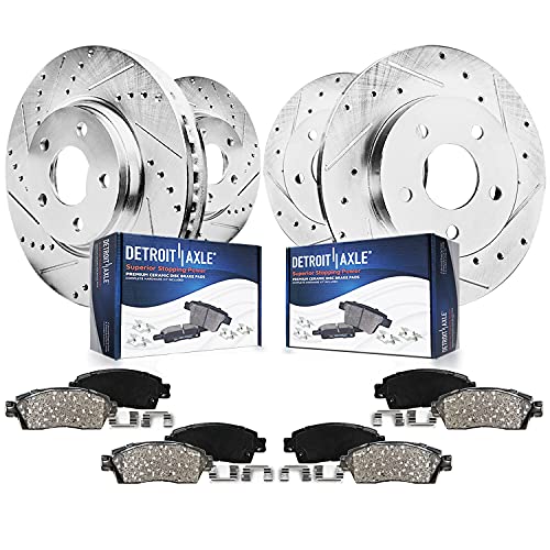 Detroit Axle - 8pc Brake Kit for 2020-2023 Mazda CX-30, 2021 2022 - size: 8PR501872/kit