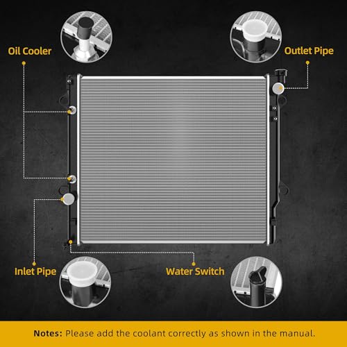 DWVO Complete Radiator Compatible with 2005-2008 Chrysler 300 Dodge Magnum - style: 05-08 300 & 06-08 Charger Magnum