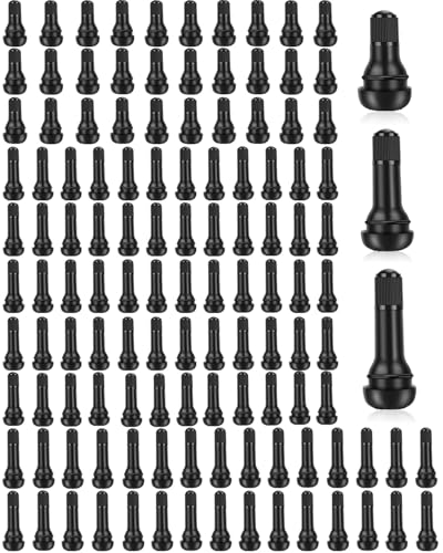 Riseuvo 120Pcs TR412 TR413 TR414 Rubber Snap-in Tire Valve Stem Kit - size: 120pcs TR412&TR413&TR414