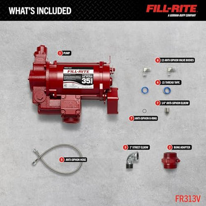 Fill-Rite FR313V 115V/230V 35 GPM Fuel Transfer Pump w/AST Remote - style: Remote Package