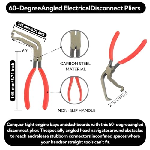 3PCS Automotive Electrical Connector Pliers – Disconnect & Terminal Removal Tools - size: 3 Set