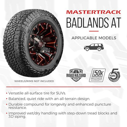 Set of 2 Mastertrack BADLANDS AT All Terrain 245/70R16 107T SUV Tires - size: 245/70R16