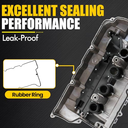 Aluminum Engine Valve Cover Compatible with 2007-2016 Mini Cooper 1.6 Non-Turbo Part 11127646554 11127553799 11127567162 11127567791