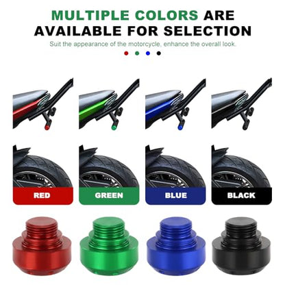 Xitomer Foot Pegs End Caps for Subcage - 4 Color Protective 6061-T6 Aluminum (Green) - color: Green