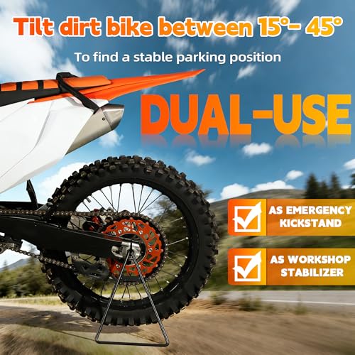 JFG RACING Dirt Bike Triangle Stand,Universal Motorcycle Kickstand,1 Pcs - size: 00-0