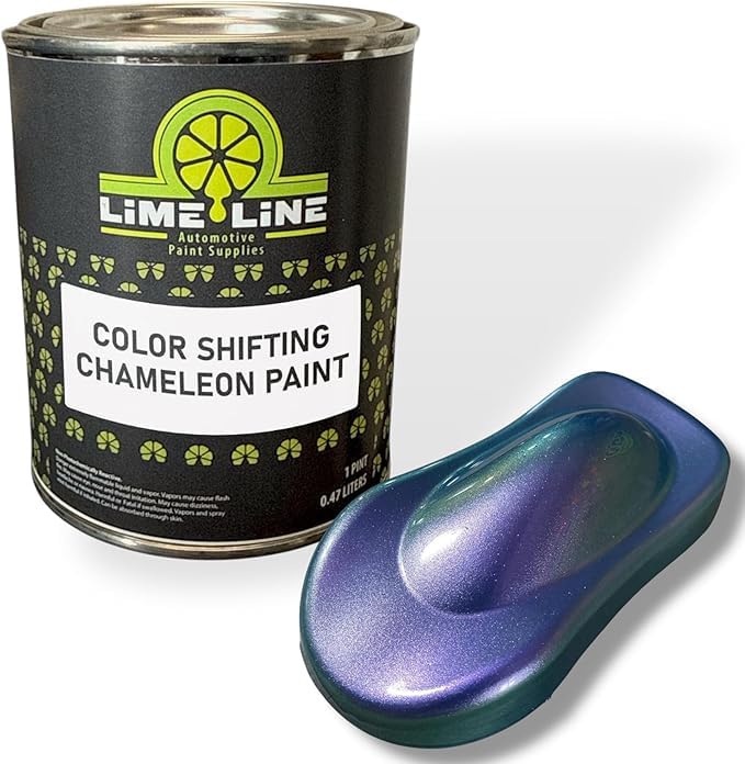 LiME LiNE Chameleon Color Changing Urethane Basecoat: Ready to Spray: (Purple, Red, Green) 1 Pint - color: Purple, Red, Green