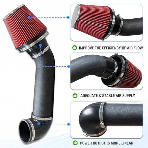 4'' LS Swap Cold Air Intake Kit Compatible with LS1 LS2 LSX LQ4 LQ9 Restomod Camaro Chevelle GTO Monte Carlo Caprice