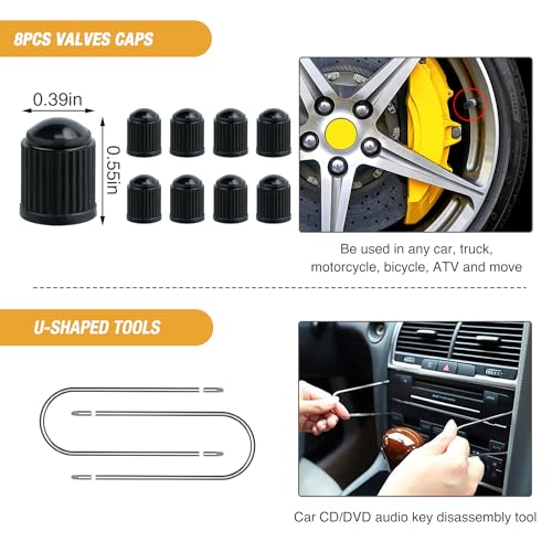 GOOACC 330Pcs Trim Removal Tool Auto Push Pin Bumper Retainer Clip Set - color: 330Pcs Clips Removal Kit Yellow