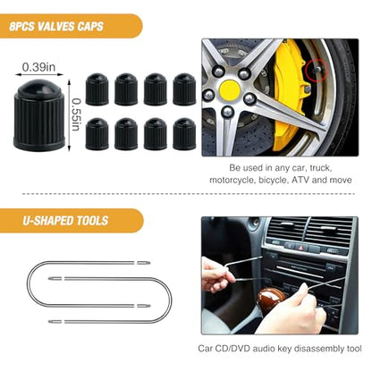 GOOACC 330Pcs Trim Removal Tool Auto Push Pin Bumper Retainer Clip Set - color: 330Pcs Clips Removal Kit Yellow