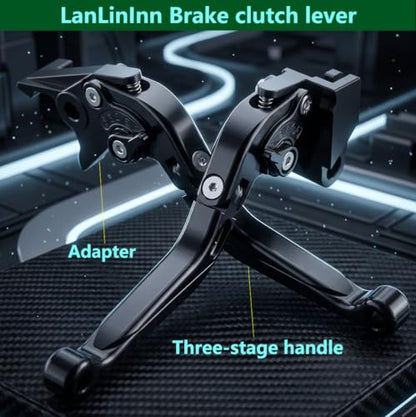 Motorcycle Brake and Clutch Levers Modified Parts For ZX-6R 636 2025 2026 - color: Black