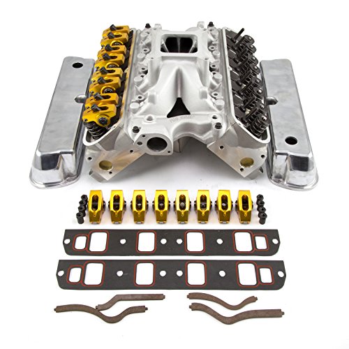 Top End Engine Combo Kit Compatible with Small Block Ford 260/289/302/351W/5.0-210cc Heads Hydraulic Roller Cam, Matched Heads, Lifters, Pushrods, Springs, Gaskets - Bolt-On Power