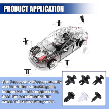 100PCS Car Bumper Retainer Clips - size: 100PCS
