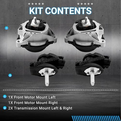 Front & Rear Engine Mount Kit Motor Mount - size: For BMW 2 3 4 Series M2