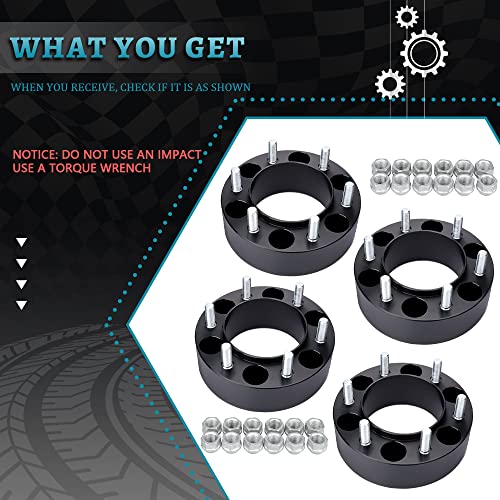 IRONTEK 6x5.5 Wheel Spacers 2inch, M12x1.5 Fit for Toyota,for Lexus, 106mm - color: 6x139.7mm-4PCS