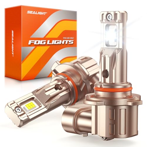 SEALIGHT H10/9140/9145 LED Fog Light Bulbs, 18000LM 6500K White-2 Pack - color: White, size: H10/9145