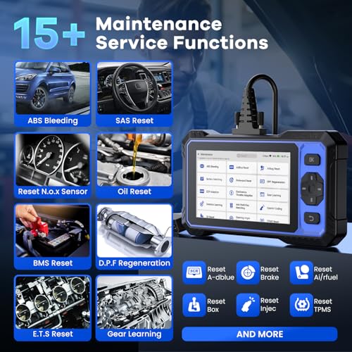 OBD2 Scanner, MUCAR 632 Elite AI-Assisted Bidirectional Scan Tool, 15 Reset Services Oil/TPMS/EPB/BMS/SAS/Brake/Throttle Car Scanner Diagnostic Tool, AutoAuth FCA, CANFD, AutoVIN, Lifetime Free Update
