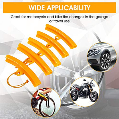 Wheel Protector, Scratch and Brake Dust Protection Rim Guard 5-Piece Set for Cars Trucks Motorcycles Daily Driving Off-Road Commuting